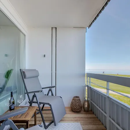Neu! Strandstuuv Mit Traumhaftem Blick Auf Nordsee